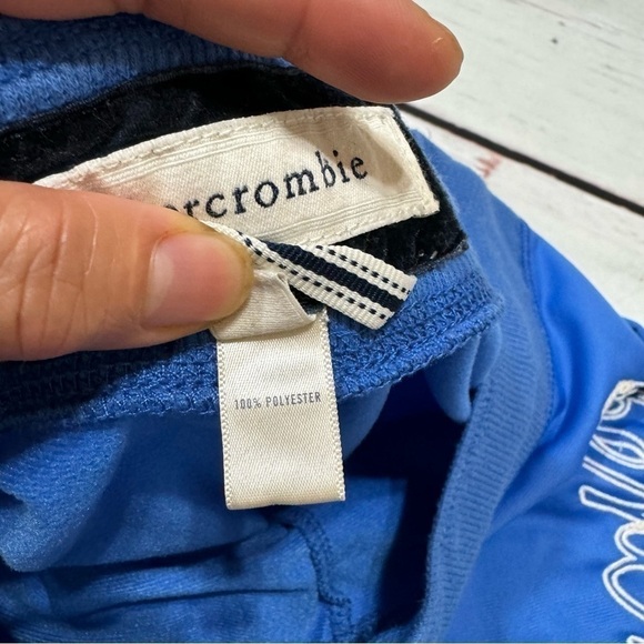 Abercrombie kids blue track pants 2 stripes on sides size XL Vintage Y2K EUC - Picture 7 of 11